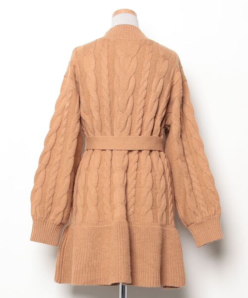 「31 Sons de mode」 ニットワンピース 36 ベージュ レディース_画像2