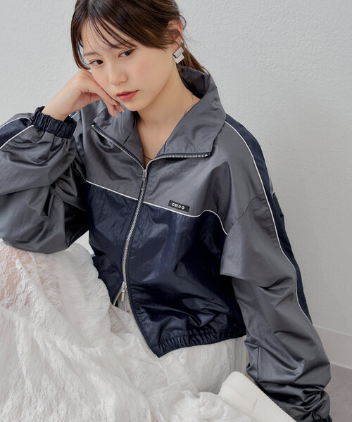 ちょこ　(プロフィール必読)さん 23区✨ナイロン 2WAY ノーカラーブルゾン ちょこ (プロフィール必読)さん 23区✨ナイロン 2WAY ノーカラー