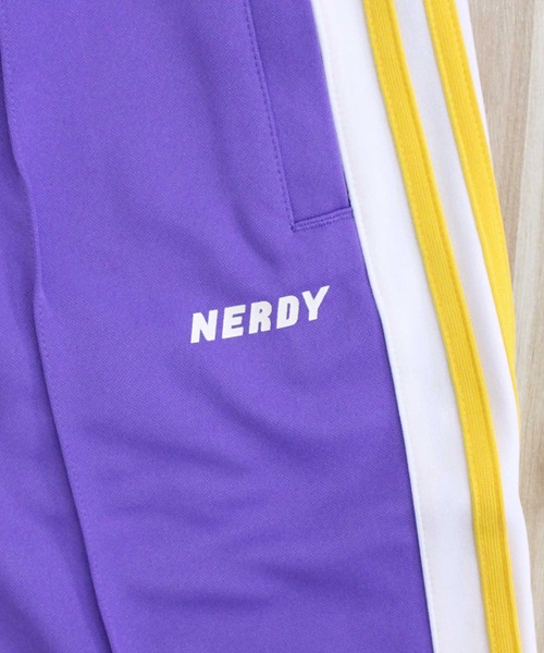 NERDY スウェットパンツ ジャージ ブロックトラックパンツ NY