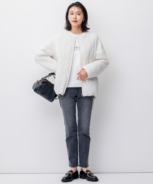 23区（ニジュウサンク） ブルゾン 38 ベージュ レディース : ZOZOTOWN