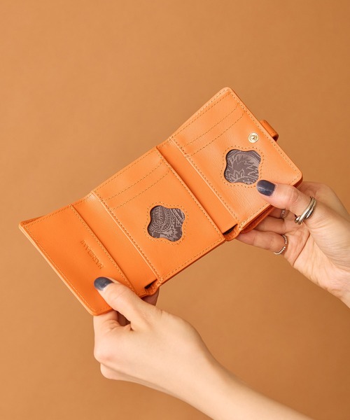 Hashibami 財布 「HASHIBAMI」フラワーバックル ミニウォレット