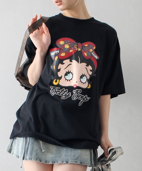 SpRay（スプレイ） tシャツ 半袖 ベティープリントビッグTシャツ