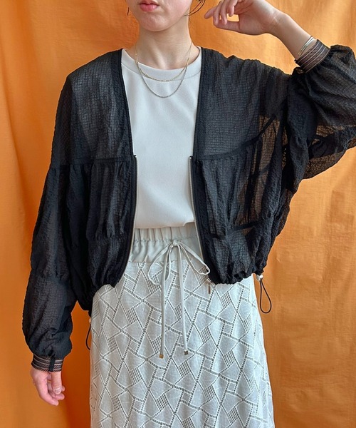 土日限定セール！　新品　LHELBIE レルビエ　シアーシャーリングブルゾン LHELBIE（レルビエ） ブルゾン アウター シアーシャーリングブルゾン