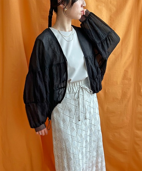 週末限定セール！　新品　LHELBIE レルビエ　シアーシャーリングブルゾン LHELBIE（レルビエ） ブルゾン アウター シアーシャーリングブルゾン