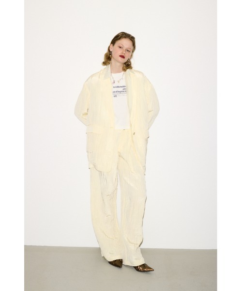 THROW by SLY ジャケット テーラードジャケット WRINKLE FINISH