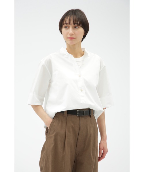ブラウス シャツ COTTON RAMIE POPLIN レディース