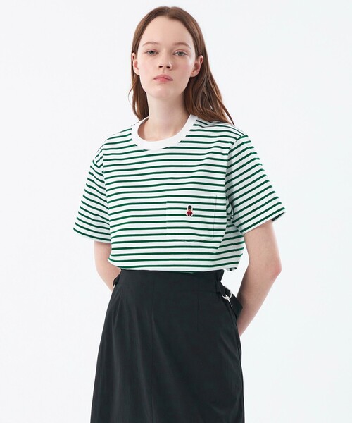 tシャツ バッキンガムベア バスクボーダーTシャツ レディース MACKINTOSH PHILOSOPHY tシャツ バッキンガムベア バスク