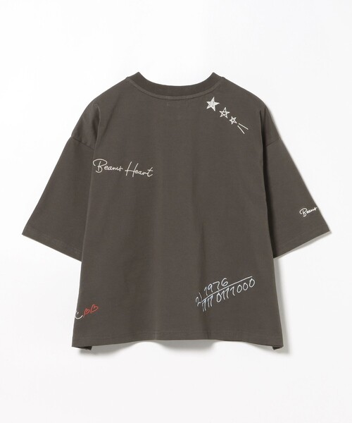 BEAMS HEART tシャツ ロゴ 刺繍 Tシャツ レディース : ZOZOTOWN