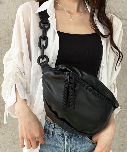 GLAMOROUS JANE ウエストポーチ ウエストバッグ BIGチェーン