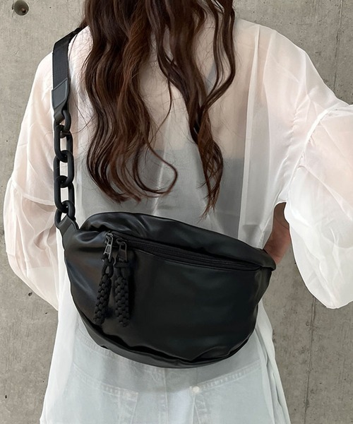 GLAMOROUS JANE ウエストポーチ ウエストバッグ BIGチェーン