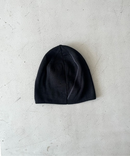 ROA 黒ビーニー ROA（ファッション） ニット帽 ニットキャップ ROA Logo wool