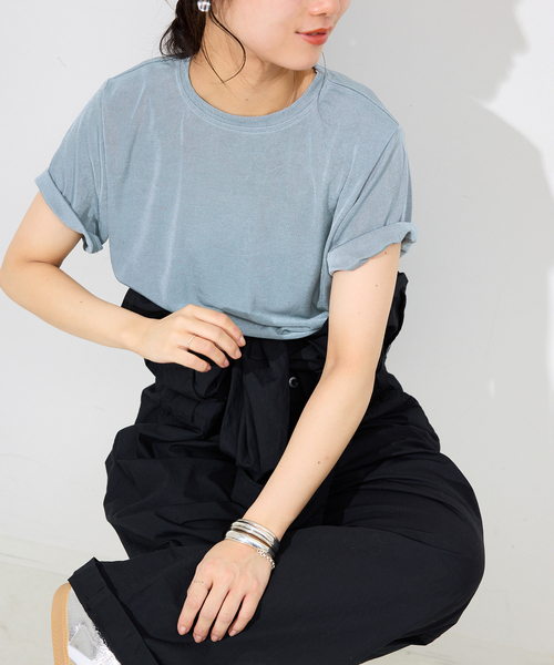 IENA SLOBE　ネイビー カットソー SLOBE IENA｜《追加》SAWAHOCO パーフェクトカットソー