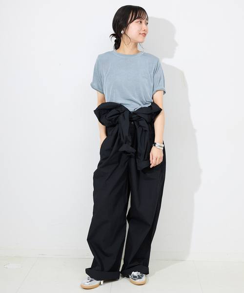 SLOBE IENA tシャツ シャイニーカットソー レディース