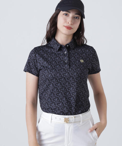 【限定価格】ST ANDREWS ブラック ポロシャツ 半袖 St ANDREWS ポロシャツ ポロ 「St ANDREWS」エアロクールピケSA