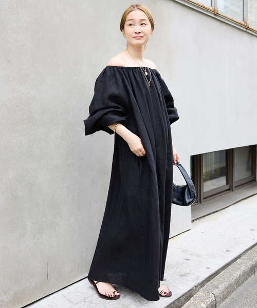 SHINA MOTE deuxieme classeリネンドレス ワンピース SHINA MOTE deuxieme classeリネンドレス ワンピース - メルカリ