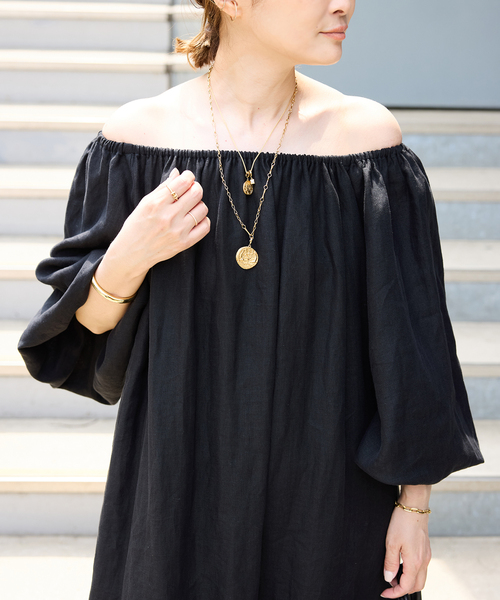 Deuxieme Classe ワンピース 黒 0204125E0105 Deuxieme Classe（ドゥーズィエムクラス）｜ワンピース一覧 - WEAR