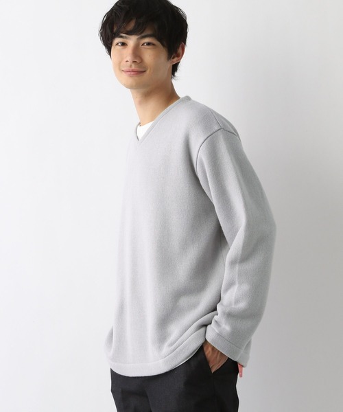 「GLOBAL WORK」 長(zhǎng)袖ニット SMALL ライトブルー メンズ
