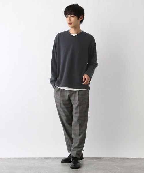 「GLOBAL WORK」 長(zhǎng)袖ニット SMALL ライトブルー メンズ