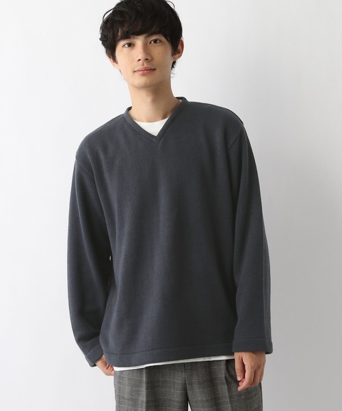 「GLOBAL WORK」 長(zhǎng)袖ニット SMALL ライトブルー メンズ