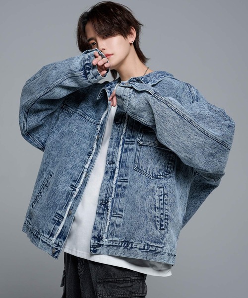 アドラー　デニムジャケット denim blouson ADRER 「ADRER」 デニムジャケット LARGE ブルー メンズ
