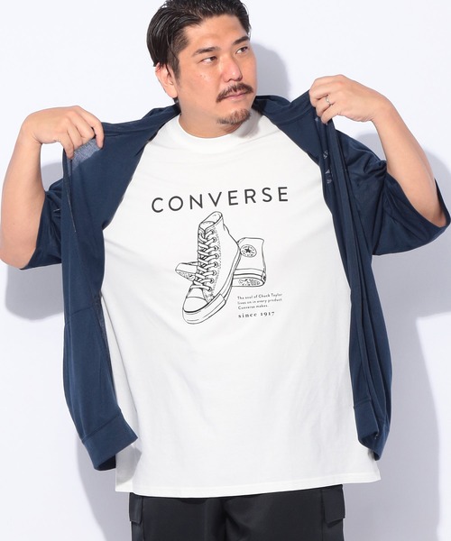 CONVERSE パーカー (コンバース) 5分丈 フルジップパーカー