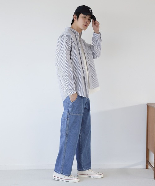 「niko and...」 デニムパンツ LARGE ブルー メンズ