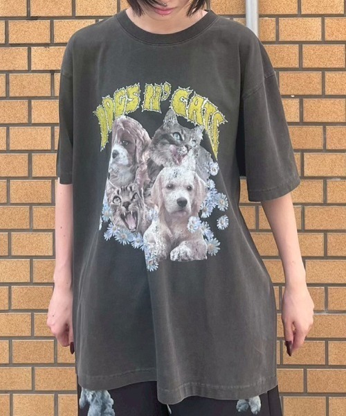 Candy Stripper（キャンディーストリッパー） tシャツ DOGS N' CATS