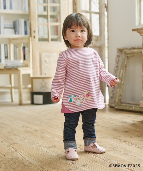 組曲（KUMIKYOKU） tシャツ 「80-100cm」シナぷしゅトロピカルボーダー