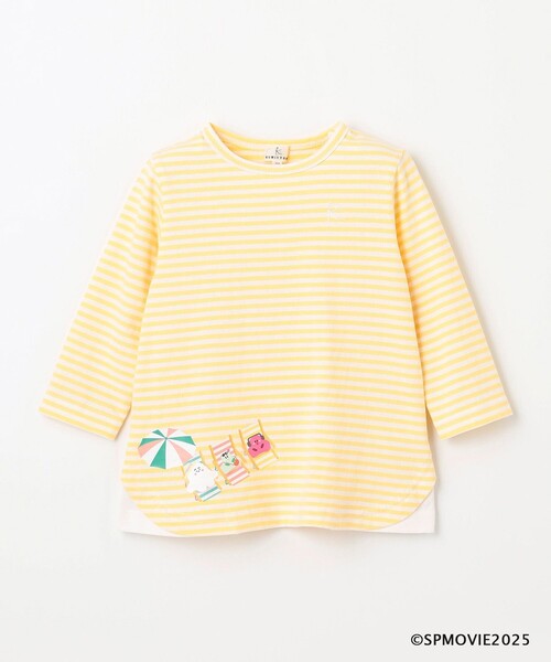 tシャツ 「80-100cm」シナぷしゅトロピカルボーダー Tシャツ キッズ 