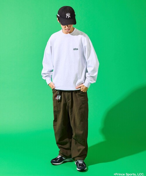 「FREAK'S STORE」 「prince」長袖Tシャツ MEDIUM チャコールグレー メンズ