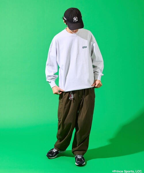 「FREAK'S STORE」 「prince」長袖Tシャツ MEDIUM チャコールグレー メンズ