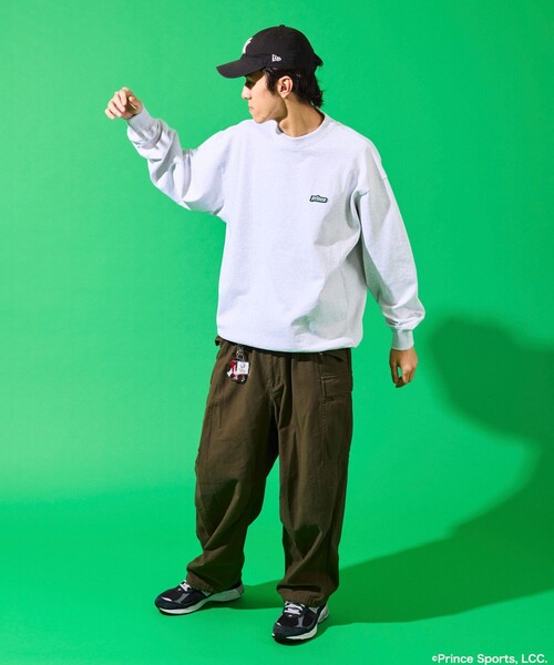 「FREAK'S STORE」 「prince」長袖Tシャツ MEDIUM チャコールグレー メンズ