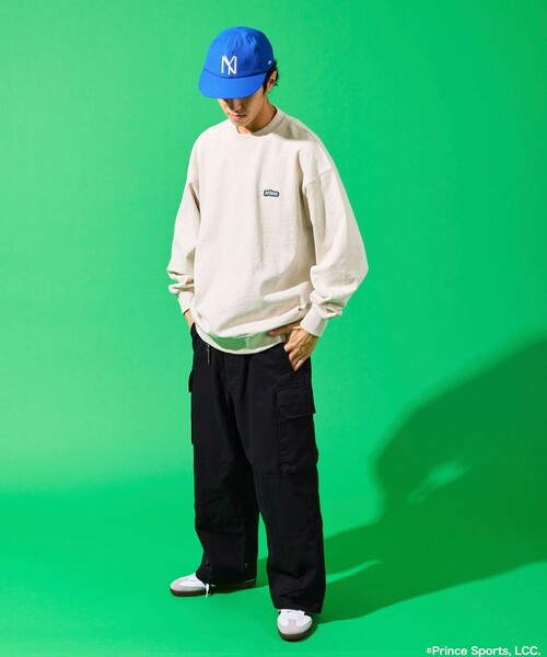 「FREAK'S STORE」 「prince」長袖Tシャツ MEDIUM チャコールグレー メンズ