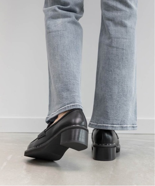 RANDA（ランダ） ローファー モノグラムスタッズボリュームローファー