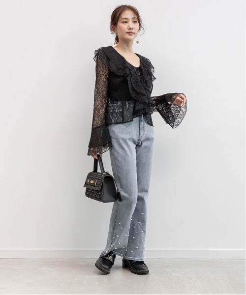 【BLACK】モノグラムスタッズボリュームローファー SALE】モノグラムスタッズボリュームローファーRANDA公式サイト