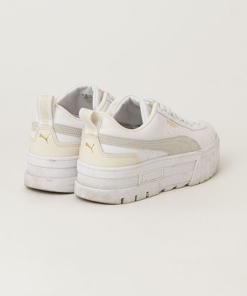 「PUMA」 ローカットスニーカー 24.5cm ホワイト レディース_画像2