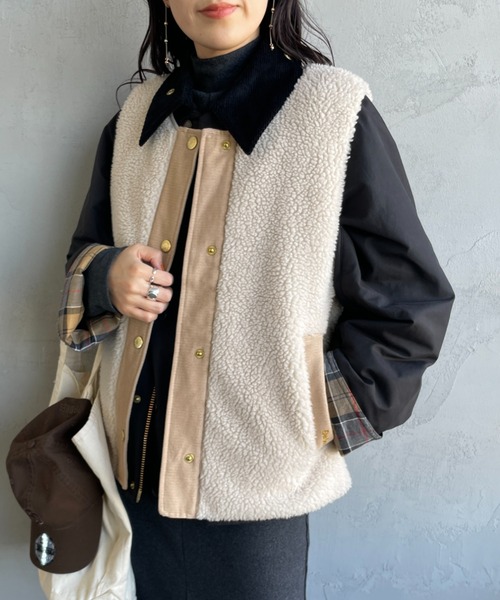 Barbour バブアー　ライナーボアベスト Dulsie ボア ライナー ベスト｜ベスト｜ベスト＆ライナー