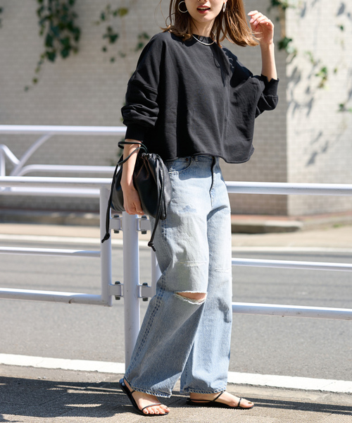 FRAMeWORK（フレームワーク） スウェットカットソー FREE グレー