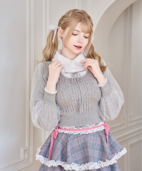mellfy memory メルフィーメモリー ニットトップス mellfy memory（メルフィーメモリー） ニット セーター Girls Cable