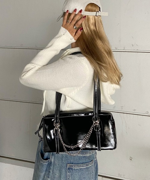 non-hedge ボストンバッグ チェーンボストンバッグ レディース