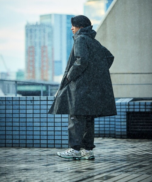 「+phenix」 ステンカラーコート SMALL ブラック メンズ_画像8