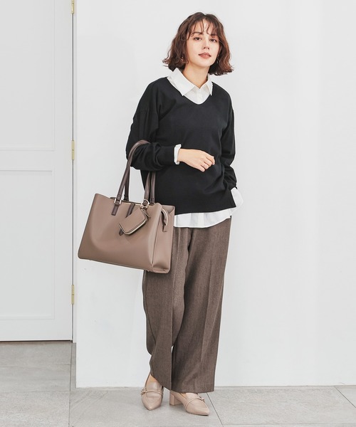 GLACIER lusso（グラシアルッソ） トートバッグ ポーチ付A4トート