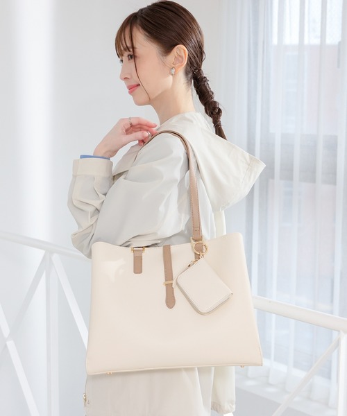 GLACIER lusso（グラシアルッソ） トートバッグ ポーチ付A4トート