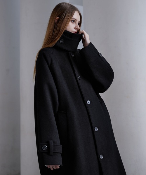 ジャケット・アウター CLEL Tech Melton Soutien Collar Coat L CLEL（クレイル） ステンカラーコート コート 「CLEL」Tech Melton