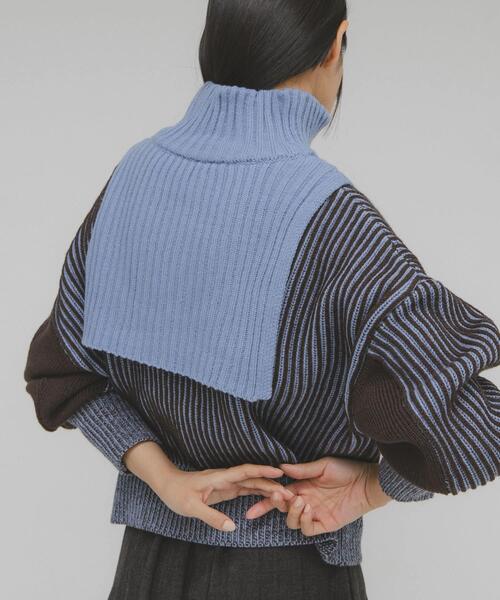 レイヤードハーフZIPニット KBF ケービーエフ トップス ニット ブラック KBF｜レイヤードハーフZIPニット | Rakuten Fashion(楽天ファッション