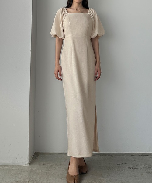 「Louere」 半袖ワンピース SMALL ブラック レディース_画像8
