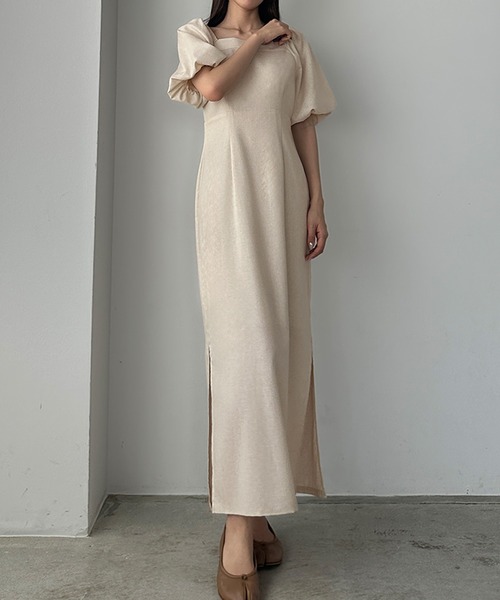 「Louere」 半袖ワンピース SMALL ブラック レディース_画像9