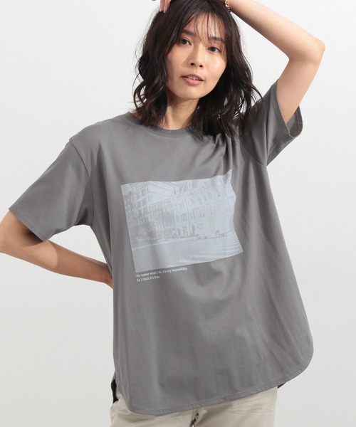 りっくん、バンヤードストーム　半袖トップス２枚グレーホワイト BARNYARDSTORM（バンヤードストーム） tシャツ レディース : ZOZOTOWN