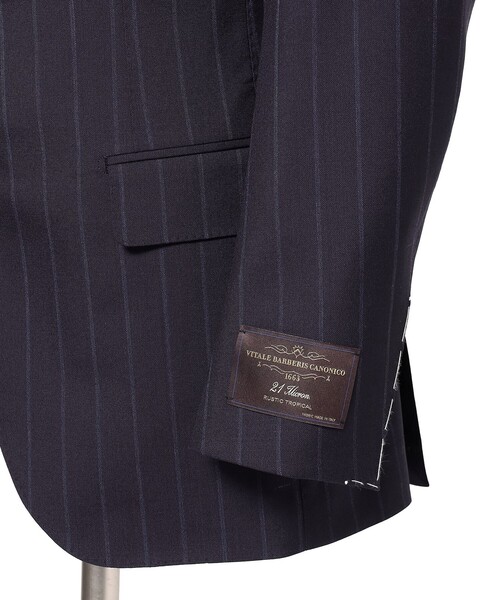 セレモニースーツ セットアップ VITALE BARBERIS CANONICO ウール チョークストライプ スーツ メンズの画像