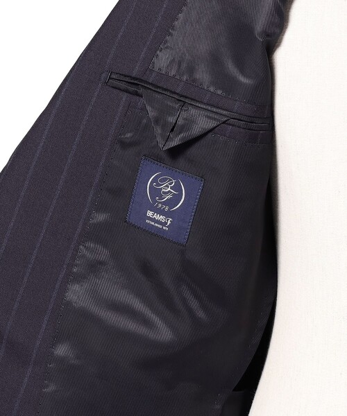 セレモニースーツ セットアップ VITALE BARBERIS CANONICO ウール チョークストライプ スーツ メンズの画像